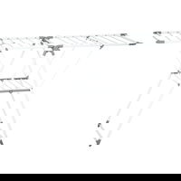 HOMCOM Uscător de Rufe cu 2 Niveluri Reglabil pe 4 Înălțimi Diferite, Uscător din Metal și Plastic, 156.5x61.5x97 cm, Alb | Aosom Romania, HOMCOM HOMCOM Uscător de Rufe cu 2 Niveluri Reglabil pe 4 Înălțimi Diferite, Uscător din Metal și Plastic, 156.5x61.5x97 cm, Alb | Aosom Romania, HOMCOM