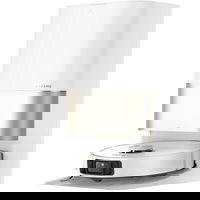 Aspirator robot Dreame X40 Ultra RLX63CE, Aspirare uscata si cu spalare, 12000 Pa, Capacitate praf 0.3l/3.2l, Capacitate apa 80ml/4.5l, Golire automata praf, Autocuratare si uscare mop, Alb