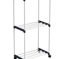 Uscator prosoape cu suport pentru incaltaminte 3 nivele portabil, GAVE