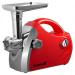 Masina de tocat carne Hausberg HB 3430RS, 1800W, 3 discuri, Accesorii, 1kg/min, Rosu, Hausberg