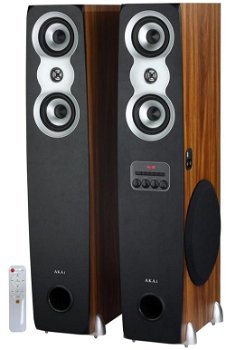 Sistem Audio Akai SS060A-438, 2.0, 60 W, Bluetooth (Negru/Maro)