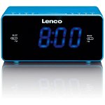 Radio cu ceas Lenco CR-520, Albastru
