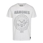 Tricou crem din bumbac cu print Ramones - Shine Original