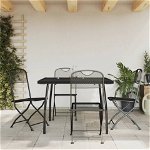 Set de masă pentru grădină, 5 piese, plasă metalică antracit, Casa Practica