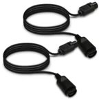 Set 2 cabluri de prelungire pentru Nintendo 64 Controller, Kwmobile, Negru, Plastic, 46834.01