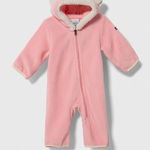 Columbia, Salopeta din material fleece cu garnituri din blana sintetica Tiny Bear™, Roz deschis