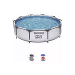 Piscina cadru metalic Bestway, 305x76 cm, 4.700 litri, cu toate accesoriile incluse