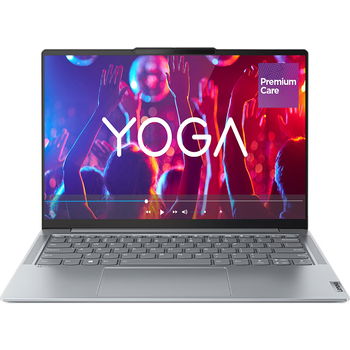 Laptop ultraportabil Lenovo Yoga Slim 6 14APU8 cu procesor AMD Ryzen™ 5 7540U pana la 4.90 GHz, 14", WUXGA, OLED, 16GB, 1TB SSD, AMD Radeon™ 740M Graphics, No OS, Misty Grey, 3y on-site Premium Care