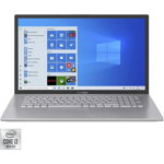 Laptop ASUS 17.3'' VivoBook 17 X712FA, FHD, Procesor Intel® Core™ i5-10210U (6M Cache, up to 4.20 GHz), 8GB DDR4, 256GB SSD, GMA UHD, No OS, Transparent Silver