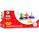 Joc de potrivire - 3 forme geometrice, BIGJIGS Toys, 2-3 ani +, BIGJIGS Toys