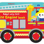 Pachet 5 carti senzoriale Baby’s very first - Trucks: Train book, Truck book, Tractor book, Fire engine book și Bus book, 