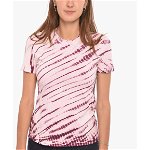 Proenza Schouler Tie Dye Print Crewneck Short Sleeved T-Shirt Pink