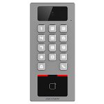 Cititor de proximitate RFID cu tastatura 2MP PIN/Card interior/exterior card microfon Hikvision - DS-K1T502DBWX, Hikvision