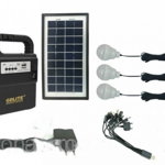 Kit fotovoltaic 3 becuri, cu panou solar, radio, mp3, USB incarcare telefon - GD-8133, MAKI BUSINESS STORE