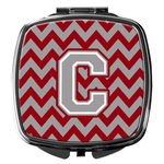 Caroline`s Treasures Carolines Comori CJ1043-CSCM Scrisoare C Chevron Crimson și Grey Compact Mir Multi culoare, 