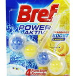 Bref Odorizant WC cu bile 50g power Aktiv Lemon