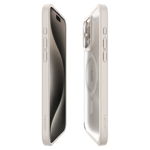 Carcasa Spigen Ultra Hybrid MagSafe compatibila cu iPhone 15 Pro Frost Natural Titanium, Spigen