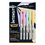 Marker permanent pastel Marking, varf rotund, mediu, 5 culori/set BIC