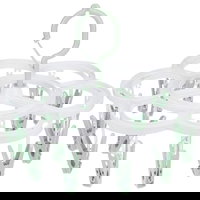 Uscator de Rufe Suspendat cu 16 Carlige, Rotire 360 Grade, Mateiral Plastic, Usor de Depozitat, Multifunctional, 26 x 21 Engros, 