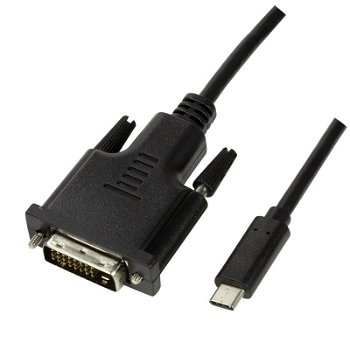 Cablu USB 3.2 Gen 1x1 USB-C M la DVI , LogiLink, 1.8m `UA0331`, LogiLink