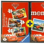 Puzzle Memory Disney Cars, 3 buc in cutie 15/20/25 piese Ravensburger RVSPC07227, Ravensburger