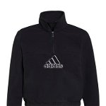 Imbracaminte Femei adidas Brand Love Polar Fleece Embroidered Logo Half-Zip Sweatshirt BlackWhit