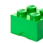 Cutie Depozitare Lego 2 x 2 Verde Inchis