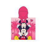 Poncho fete, Minnie&Mickey, roz, 55 x 110 cm