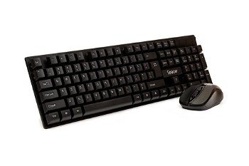Tastatura + Mouse Combo SPDS-1100, Wireless, Black, Spacer