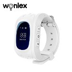Ceas Smartwatch Pentru Copii Wonlex Q50 cu Functie Telefon, Localizare GPS, Pedometru, SOS – Alb, Cartela SIM Cadou