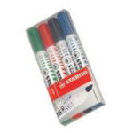 Marker pentru tabla Stabilo Plan, 4 culori/set, 