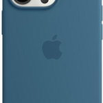 Husa telefon APPLE Silicone Case cu MagSafe pentru iPhone 13 Pro Max, MM2Q3ZM/A, Blue Jay