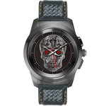 MyKRONOZ Smartwatch ZeTime Premium Negru Brushed Si Curea Piele Carbon Negru Portocaliu, MyKRONOZ