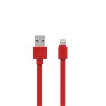 Cablu alimentare sincronizare de date USB - Lightning 1.5m rosu Allocacoc, Allocacoc