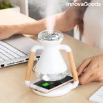 Umidificator cu difuzor de aroma si incarcator wireless 3-in-1 Misvolt InnovaGood, InnovaGoods