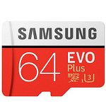 Samsung EVO Plus (MODEL 2017) microSDXC UHS-I Clasa 10 64GB + Adaptor, Samsung