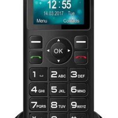 Telefon Fix cu SIM MaxCom MM35D Display TFT 1.77inch 2G 500 Contacte Black