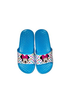 Papuci, Minnie Mouse, albastri cu buline, Disney