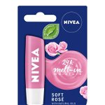 Balsam de buze hranitor Soft Rose - 4.8 g, NIVEA