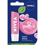 Balsam de buze hranitor Soft Rose - 4.8 g, NIVEA