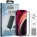 Eiger Folie Sticla Curbata 3D pentru Iphone 12 Mini Clear Black , 0.33mm, 9H, oleophobic