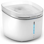 Dispenser de apa smart PETONEER Fresco Mini Plus pentru animale, 1.9L, Filtrare, Control aplicatie, Alb, PETONEER