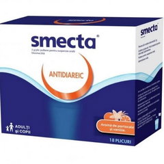 Smecta 3g/plic cu vanilie si portocala 18 plicuri, Ipsen, IPSEN
