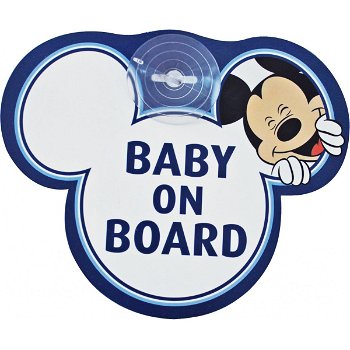 Semn de avertizare Baby on Board Mickey Disney Eurasia