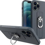 Hurtel ETUI Ring Case silikonowe etui z uchwytem na palec i podstawką do Samsung Galaxy S22 niebieski CASE, Hurtel