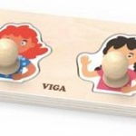 Viga Viga 44536 Pierwsze puzzle z uchwytami - kolory skóry, Viga