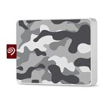 SSD Extern Seagate One Touch 500GB, USB 3.0, Special Edition Camo Gri/Alb