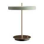 Veioză verde-deschis LED cu intensitate reglabilă cu abajur din metal (înălțime 41,5 cm) Asteria Table – UMAGE, UMAGE
