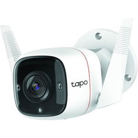Camera de supraveghere pentru exterior smart, TP-Link Tapo C310 , 3MP, conexiune Wi-Fi sau prin cablu, Night Vision, Detecteaza miscari si trimite notificari, Alarma sonora si luminoasa, Functie Two-Way Audio, Control Vocal