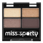 Fard de pleoape Miss Sporty Quattro Studio Quadruple 403 Smoky Brown Eyes 5g, Miss Sporty